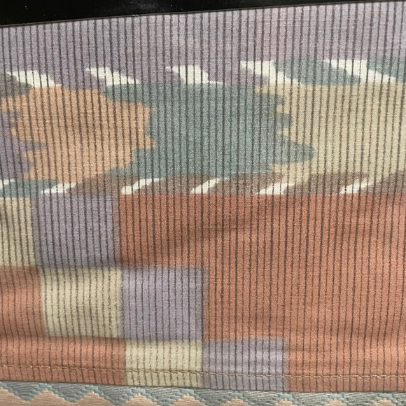 Collier Campbell combed cotton‎ King Flat Sheet Zuni 1991 vintage New southwest - Picture 9 of 10